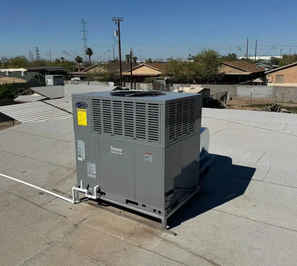 Installed HVAC Unit